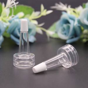 Flacon compte-gouttes transparent en PP de haute qualité, 13 mm, 20 mm, avec bouchon souple à visser, tête trompette, pour crème visage et liquides – Fournisseur d'usine - Product Image 1