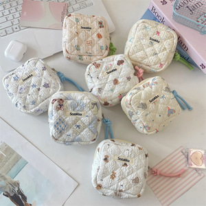 Bolsa de almacenamiento para servilletas sanitarias con diseño de niña de dibujos animados, gran capacidad, portátil, de poliéster, diseño moderno y sencillo - Product Image 3