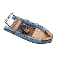 Bateau de pêche en fibre de verre RIB 550C Hypalon avec solution d'achat complète tout-en-un