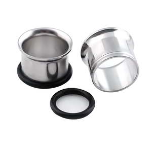 Juego de 10 pares de tapones para los oídos de acero quirúrgico, expansor de perforación de túnel de carne de cuerno único para mujeres y hombres, acero inoxidable - Product Image 5