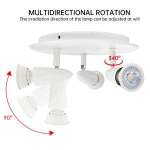<span class=keywords><strong>Spot</strong></span> réglable à rotation multidirectionnelle Gimbal rond <span class=keywords><strong>Spot</strong></span> de plafond rotatif réglable à 360 degrés - Product Image 3