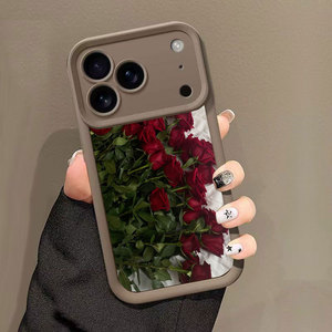 Funda para iPhone 17 con Rosas de Pantalla Completa, Compatible con 16 Pro Max, 15 Pro, 14/13, Estilo Europeo y Americano, Personalizable y Moderna - Product Image 6