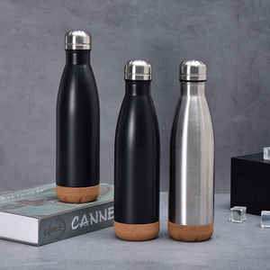 304 Stainless Steel Double-Layer <b>Vacuum</b> Insulated Cork Bottom Cola Bottle Handle 6-12 Hours Thermal Insulation <b>Portable</b> Outdoor - Product Image 1