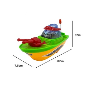 JollySweets Buena Venta Pull String Lighting Boat Candy Toy Juguete de plástico - Product Image 2