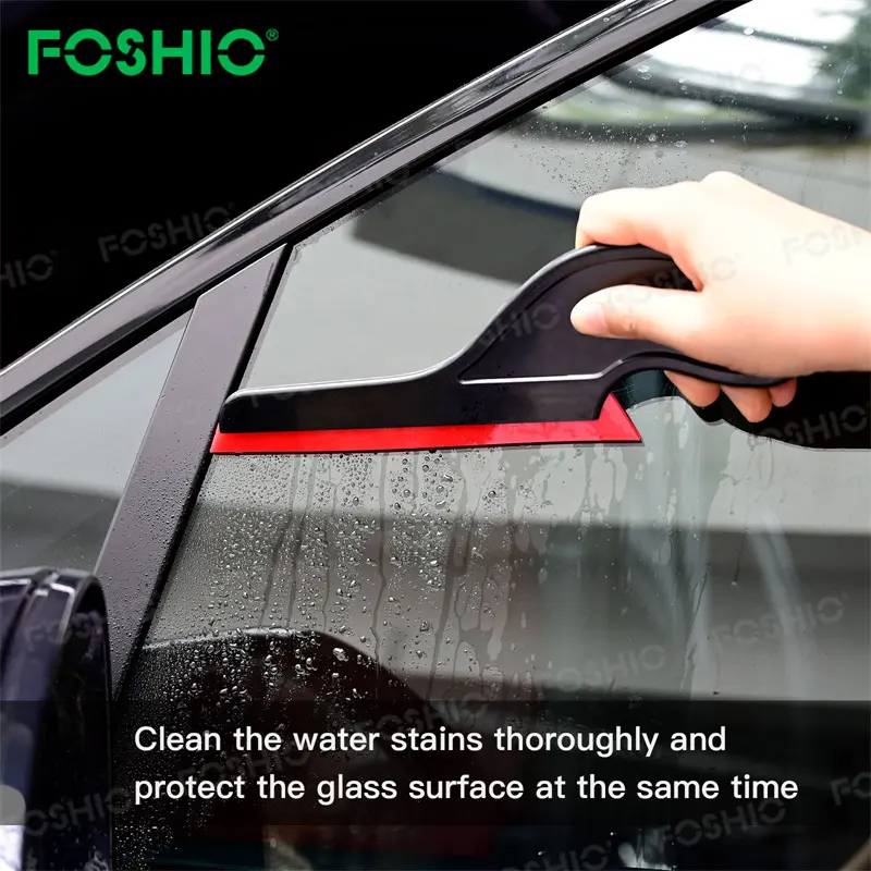Foshioデザインブラック70/80/90デュロメーターラバースキージ車の窓の色合いツールスキージビニールツール