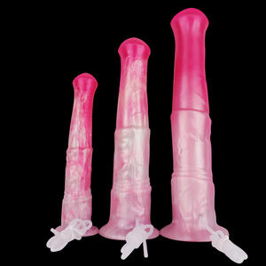 Yocy212 Drie Maten Siliconen Dier Dildo Paard Penis Spuitende Masturbator Met Zuignap Voor Vrouwen - Product Image 4