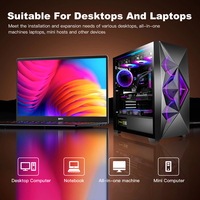 Disk Paduan Aluminium Solid OEM Pabrik Baru untuk Laptop Desktop SATA3 M.2 NGFF 2280 SSD Internal 128GB 256GB 512GB 1TB 2TB