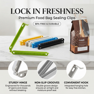 Clips <span class=keywords><strong>de</strong></span> <span class=keywords><strong>fermeture</strong></span> longs et robustes en plastique pour sacs, idéaux pour l'alimentation en vrac et la vente en gros - Product Image 5