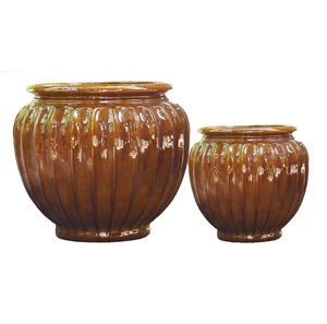 Ensemble <span class=keywords><strong>de</strong></span> pots <span class=keywords><strong>de</strong></span> fleurs en céramique, pot en terre cuite émaillé pour jardin extérieur, pot en argile pour plantes pour la maison et la <span class=keywords><strong>cour</strong></span> - Product Image 4