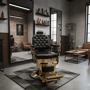 Silla de Barbero Comercial Moderna con Marco de Aluminio de Lujo a Precio de Mayoreo para Barbería y Hombres - Product Image 3