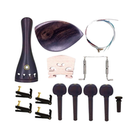 Ensemble complet d'accessoires pour instruments à cordes en ébène, pièces et composants