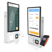 Terminal interactif à écran tactile pour la vente de billets, machine de paiement pour lavage de voitures en libre-service de 21,5 pouces, SDK de paiement 10 points pour compagnies aériennes
