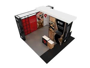 Quảng cáo ánh sáng Hộp triển lãm thương mại gian hàng thiết kế với truy cập căng thẳng vải Backdrop đứng cho triển lãm thương mại triển lãm - Product Image 4