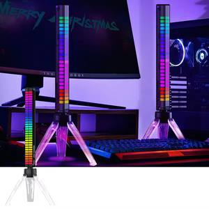 RGB lampu LED, kontrol suara cerdas desain Modern 3D suasana Festival musik pengisian irama komputer TV ruang tamu - Product Image 3