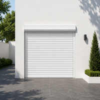 Porte à enroulement isolée en acier moussé de 77 mm pour entrepôts, usines, garages et projets de sécurité pour bâtiments commerciaux