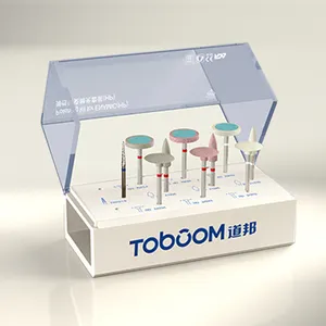 Toboom kit de polimento de porcelana, para clínica (série ra)