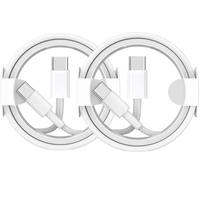 Câble de charge rapide USB-C 20W PD 60W de 1m/2m pour téléphones mobiles 17, 16, 15, 14, 13, 12 Pro