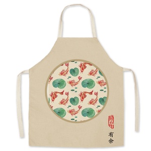 Tablier de Chef Professionnel Personnalisé en Toile Imprimée avec Poches et Boucle pour Serviette, Sans Manches, Réglable, Réutilisable et Lavable - Product Image 3