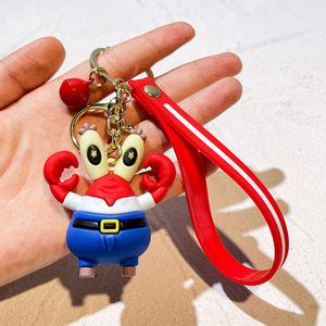 <span class=keywords><strong>SpongeBob</strong></span> Patrick Star Niedlicher Cartoon 3D Anime Schlüsselanhänger mit Handgelenkschlaufe und <span class=keywords><strong>SpongeBob</strong></span>-Puppe als Auto-Schlüssel- und Taschenanhänger - Product Image 6