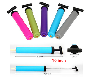 ActEarlier 10 pulgadas de Color mixto de plástico del paquete de Material de PP de fútbol, baloncesto pequeño Mini mano Bomba De Bola con aguja de bola - Product Image 1