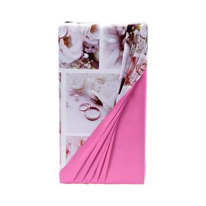 Venta al por mayor de papel de regalo de San Valentín desechable 43x300cm rollo recubierto de doble cara - Product Image 1