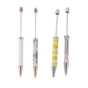 Sy52 <b>Snowglobe</b> Logo High Quality Metal Beadable Sublimation Ballpoint Pen Diy Beads - Product Image 1