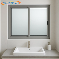 Ventana Corredera de Aluminio con Certificación CE Directo de Fábrica, Marco Estrecho, Doble Vidrio Templado, Impermeable, Ventana Residencial