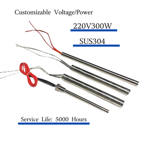 12V 24V 120V 220V 50W 80W 200W thép không gỉ mật độ cao ngâm nước điện yếu tố làm nóng Hộp mực - Product Image 3