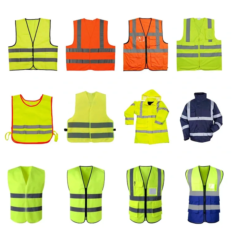 Wholesale High Visibility Reflective Safety Vest for Construction Traffic Outside Work Riding