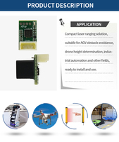 Módulo Láser con Sensor de Distancia Serie SDM10 Anti-Interferencia, Resistencia a la Luz Ambiental de 70KLux, Rango de Detección de 0.05-10m, 50Hz UART
