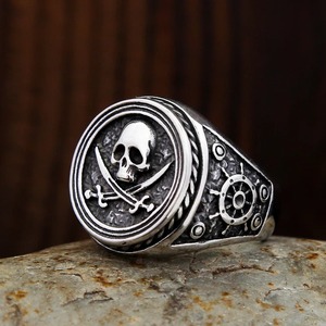 yunnique Skull <b>Ring</b> <b>Men</b> Stainless Steel Punk Hip Hop Jewelry Gift For <b>Men</b> Size 7 8 9 10 11 12 13 - Product Image 4