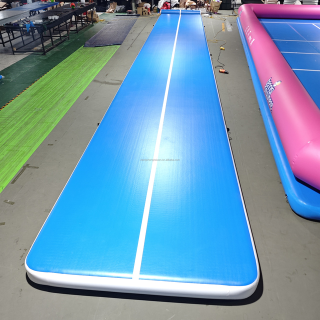 Customizable Inflatable Air Track Mat - Durable PVC/Brushed Material for Gymnastics, Yoga, Taekwondo & Training