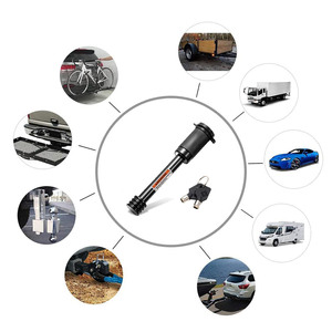 Cerraduras de enganche de remolque de acero al carbono con recubrimiento electroforético negro, pasador de <span class=keywords><strong>5</strong></span>/8 pulgadas, antirrobo para remolques, camiones, portabicicletas, con 2 llaves - Product Image 4