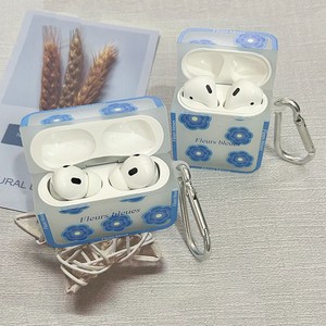 Para AirPods 1/2/3/4 Diseño de flor azul Estuche resistente a los golpes Protección ambiental Material de TPU - Product Image 6