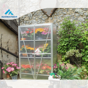 Petite lumière de jardin <span class=keywords><strong>Serre</strong></span> espagnole <span class=keywords><strong>Mini</strong></span> <span class=keywords><strong>serre</strong></span> à 4 niveaux Cadre en métal facile à assembler Bois traité sous pression de type naturel pour le froid - Product Image 1