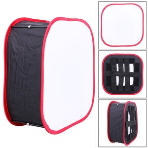 Led Softbox Diffuser Red <b>Black</b> <b>Edge</b> Portable Nylon Photography Lighting Accessory With Carry Bag For Studio Photo Shoot - Product Image 5