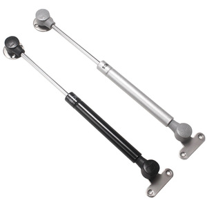 Aluminum Frame <b>Door</b> Gas <b>Spring</b> 100N Black Silver Cold Rolled Steel Buffer Telescopic Support Rod For Glass <b>Doors</b> Wall Cabinets - Product Image 2