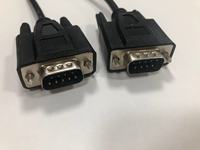 Cable DB9 macho a DB9 macho serie RS232 de 6 pies