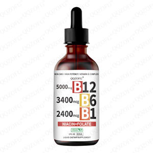 Vitaminas <span class=keywords><strong>B</strong></span> Complex Vitamin <span class=keywords><strong>B12</strong></span> + B6 Suplementos sublinguales Gotas líquidas todo en 1 con <span class=keywords><strong>B12</strong></span> B6 B1 inmunológico y para el metabolismo energético - Product Image 1
