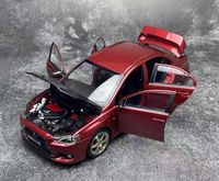 Modelo de Auto a Escala 1:18, VM Lancer Evolution X EVO, Aleación de Aluminio, Estilo JDM, para Colección y Exhibición de Autos Clásicos JDM
