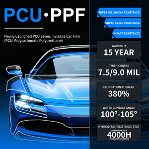 Pellicola di fascia alta PPF 7.5 <span class=keywords><strong>9</strong></span> Mil Anti-ingiallimento/graffio 1.52*15m PPF auto riparazione vernice protezione PCU TPU Ppf vernice protettiva - Product Image 5