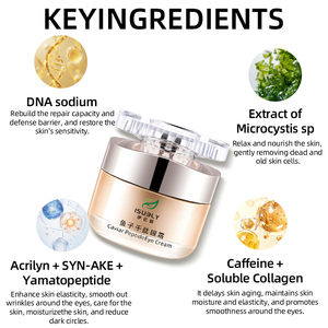 Crème pour les yeux multi-peptides au caviar, hydratante, resserre la zone des yeux, anti-rides, nourrissante pour les cernes, raffermissante, anti-âge - Product Image 2