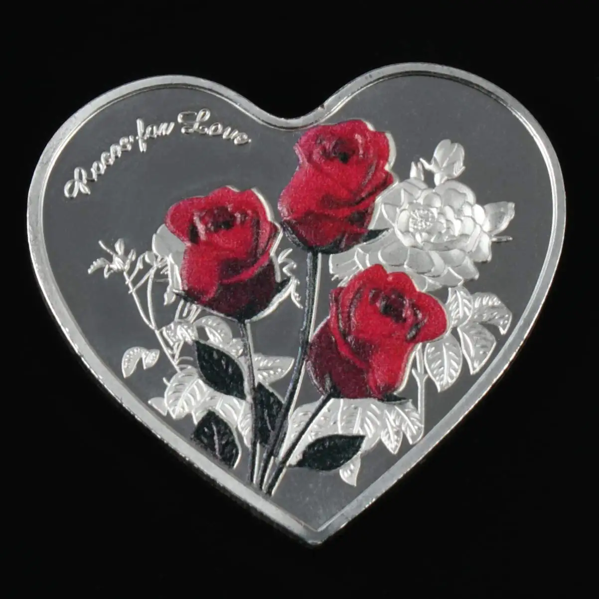 Heart Shaped Rose Metal 52 Expressions Of My Love Coin Love Gift Valentine'S Day Gift Ideas 2023 Challenge Coin