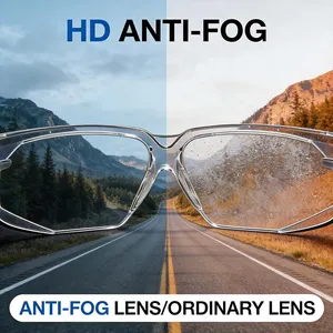 Gafas de Seguridad Transparentes Resistentes a los Arañazos, Gafas Envolventes de Policarbonato ANSI Z87.1 Resistentes a Impactos, Lentes Transparentes Antivaho HM10 - Product Image 3