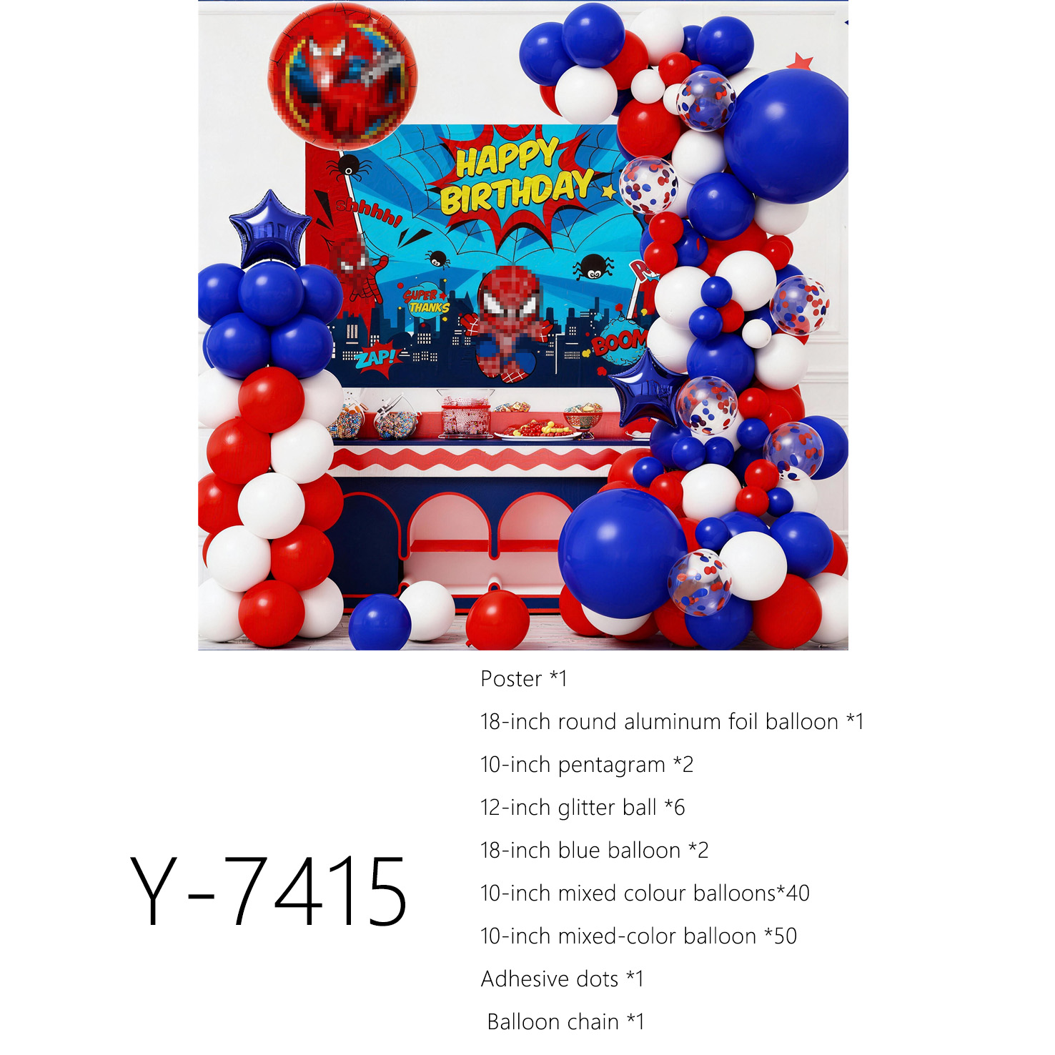 Night blue, red, white --- Y-7415