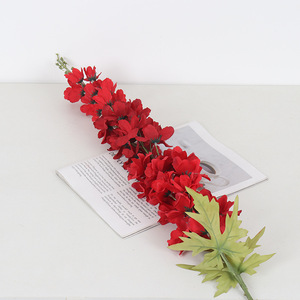Fleurs artificielles en soie Delphinium Hyacinth, faites à la main, pour mariage et décoration intérieure, rouge, bleu clair, blanc, violet, rose, bleu foncé, champagne - Product Image 3