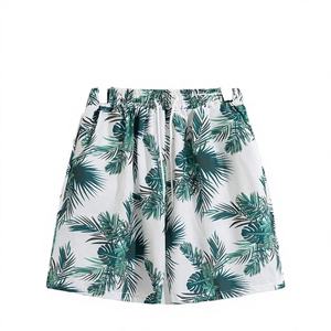 กางเกงขาสั้นชายหาดฤดูร้อนสำหรับผู้ชาย ผ้าถักเนื้อนุ่ม ระบายอากาศได้ดี มีเชือกผูกเอว สไตล์จีน ทรงครอป ผ้าไหมน้ำแข็ง แห้งเร็ว ทันสมัย ใส่สบาย - Product Image 2