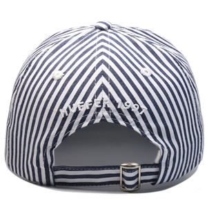 कस्टम 6 पैनल धारीदार असंरचित महिलाओं बेसबॉल टोपी टोपी - Product Image 4