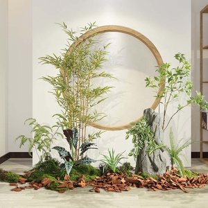 Árbol Bonsái Artificial de Plástico para Decoración de Interiores, Planta de Hierba Artificial Tipo Plátano Viajero de 160 cm - Product Image 4