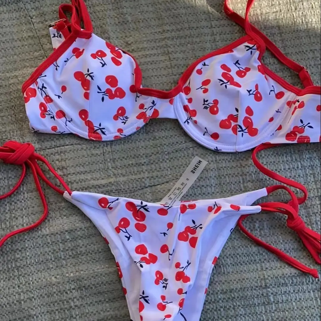 Cnstocklots vêtements fournisseur top bikini maillot de bain costume femmes vêtements floral jupe balles vente bikinis & beachwear maillot de bain